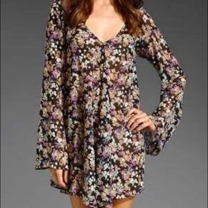 For Love & Lemons Day Tripper Chiffon Tunic Dress